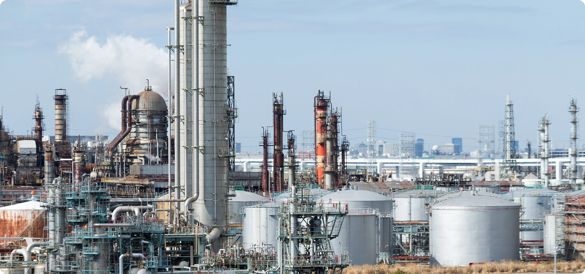 Site pétrochimique en activité