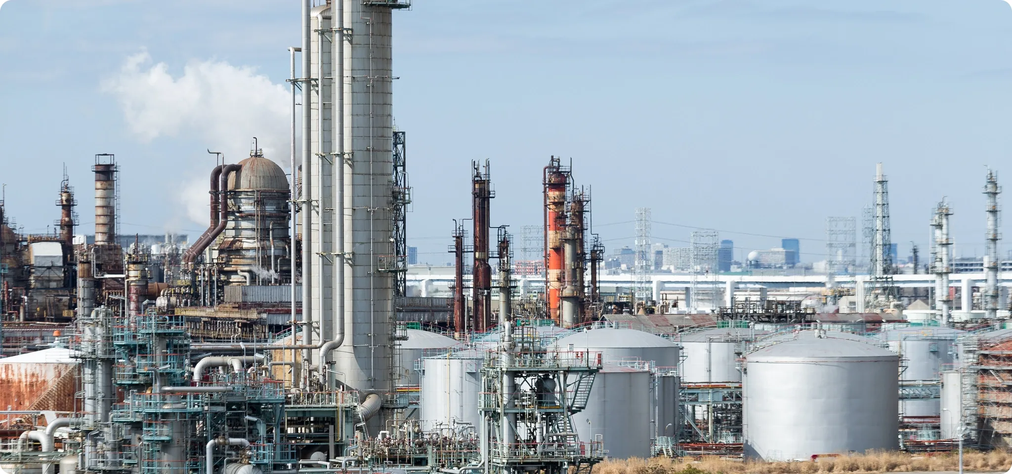 Site pétrochimique en activité